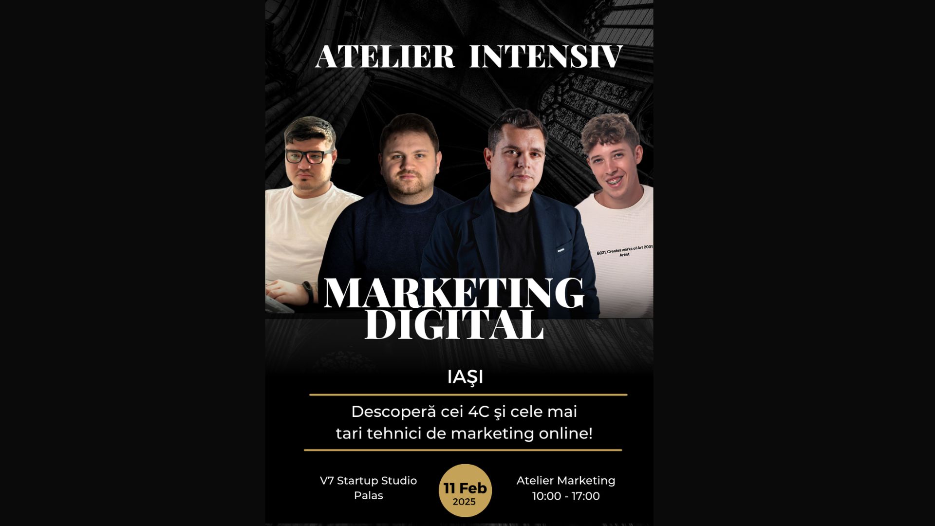 Atelier intensiv marketing (exploratoriu) la V7 Startup Studio
